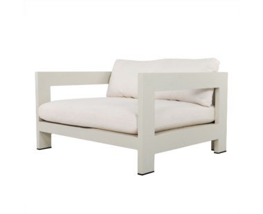 Hamilton Alu Lux 1 Seater - White / Caste Silver